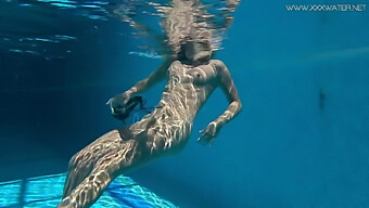 Sensual Mary Kalisy'S Captivating Performance In A Watery Paradise