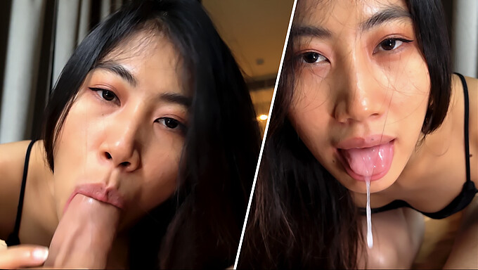 Gadis Asia Memberikan Bj Dan Menelan Air Mani Dalam Pov 4k